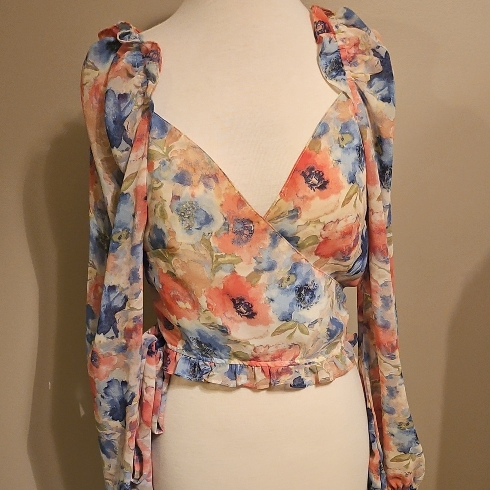 Vici Sarong Floral Top
